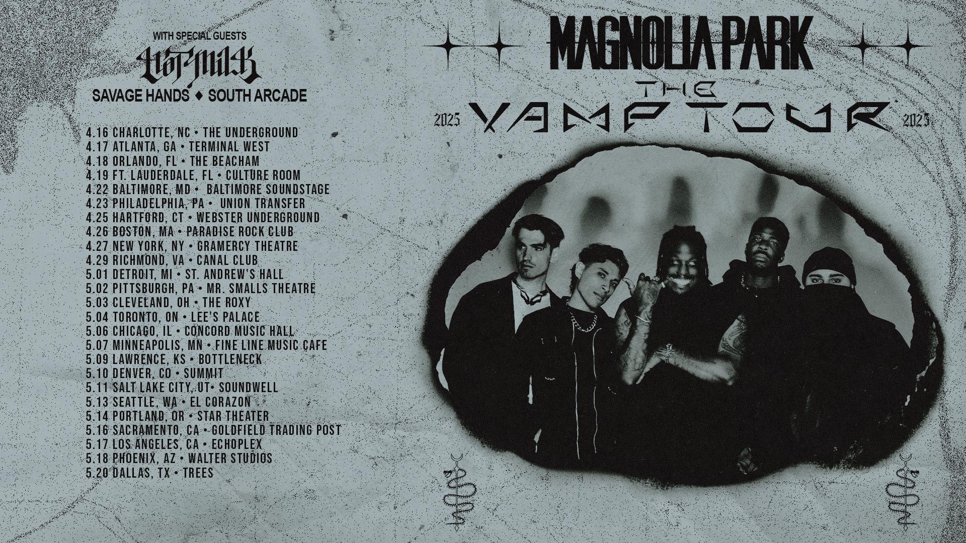 Savage Hands Vamp Tour Poster 2025